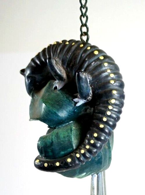 10" Yellow Spotted Salamander Wind Chime.
