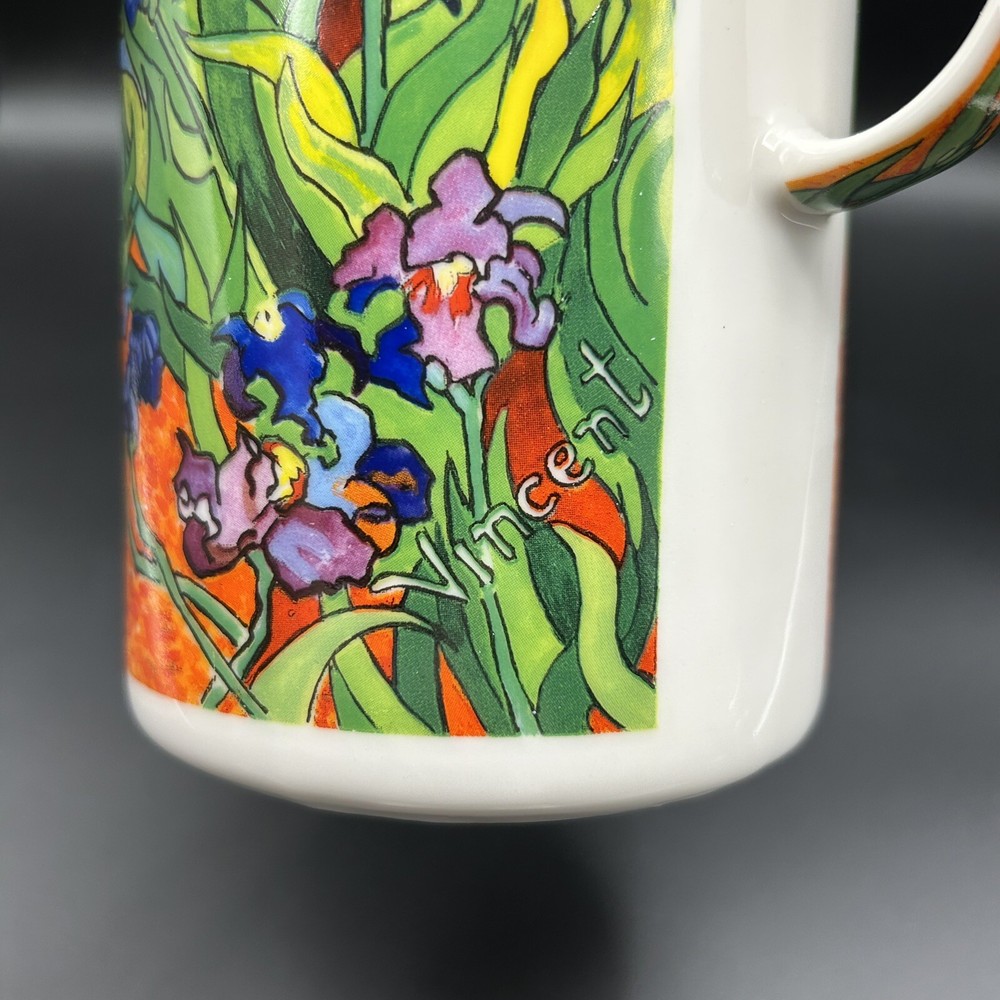 Vincent Van Gogh D Burrows Iris Chaleur Master Impressionists Ceramic Pitcher