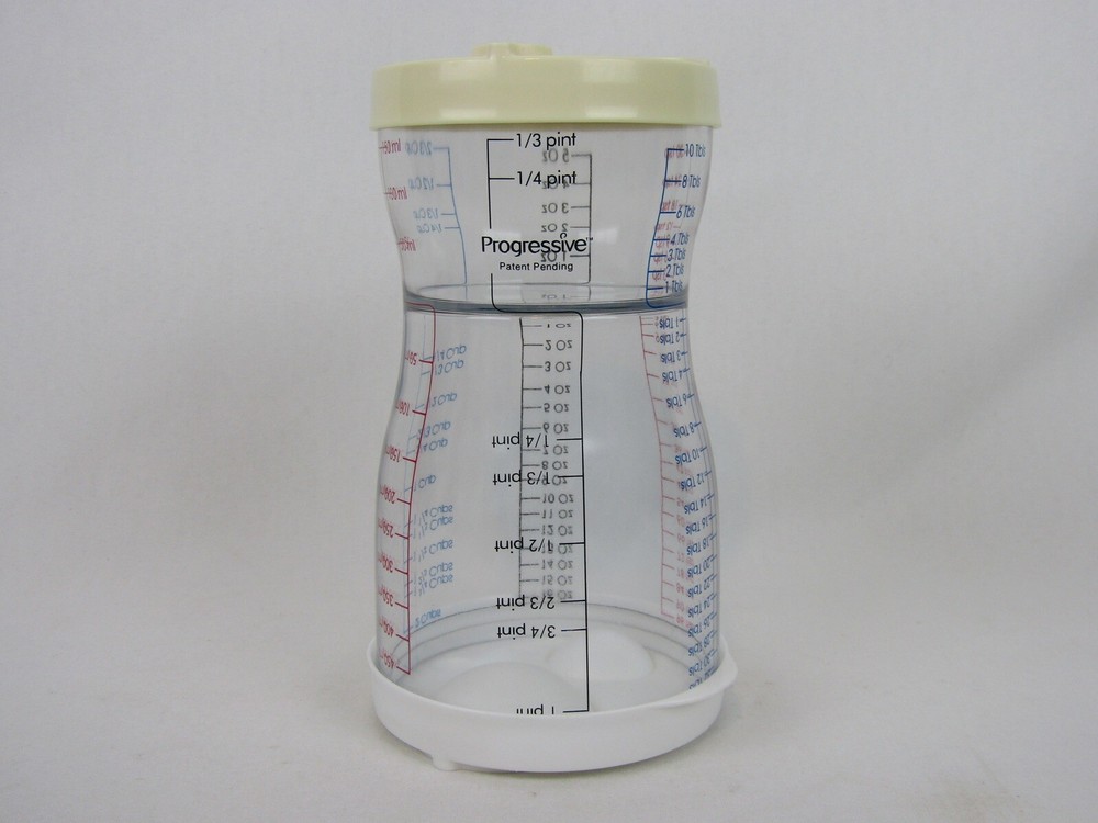 Progressive Graduated 2-Tier Measuring Cup-Measuring Lids-Plastic-EUC