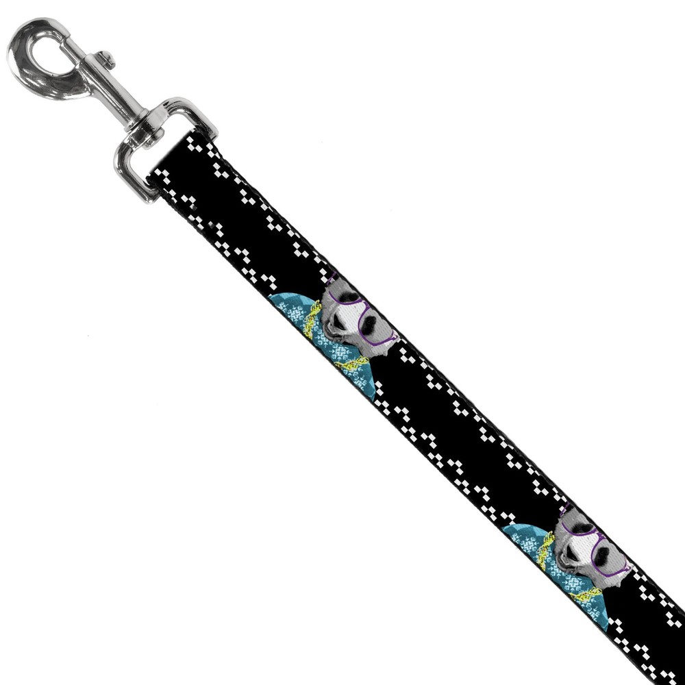 Dog Leash Panda Bling NARROW 0.5"