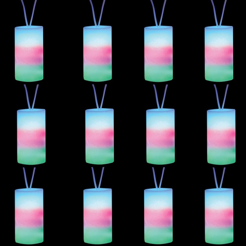 LED Multicolor Foam Necklace (12 pack)
