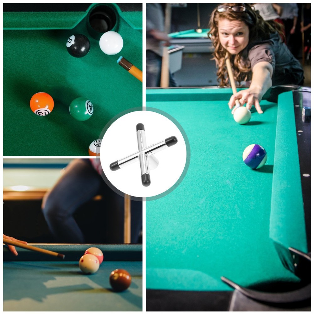 Billiards Cue Rack Pools Table Accessories Portable Cross Bridge