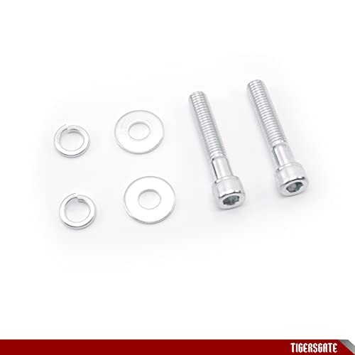 1/2"-13 Handlebar Riser Bolt Set for Harley Models, Chrome