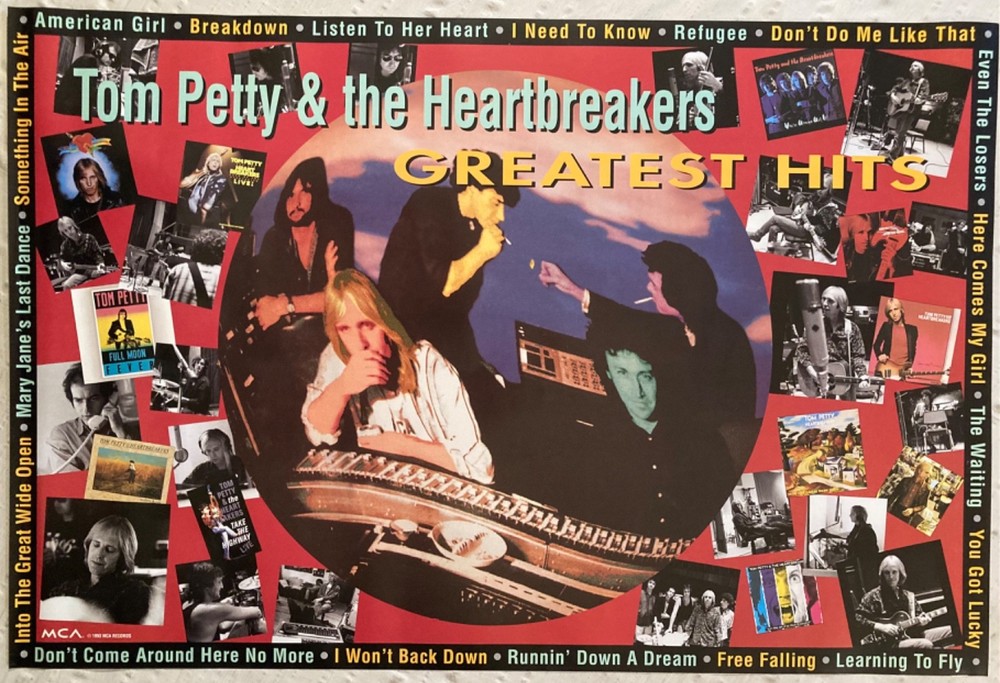 Top Petty 1993 Promo Poster Greatest Hits New Condition & The Heartbreakers