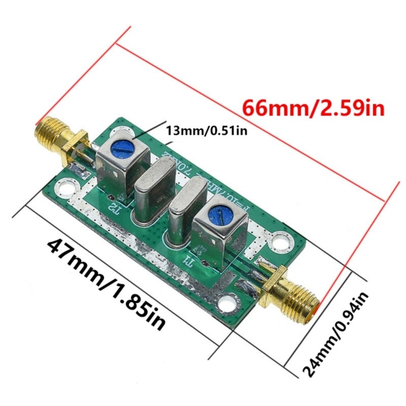 Crystal Structure Filter Bandpass Filter for Clear & Stable Signal Processing