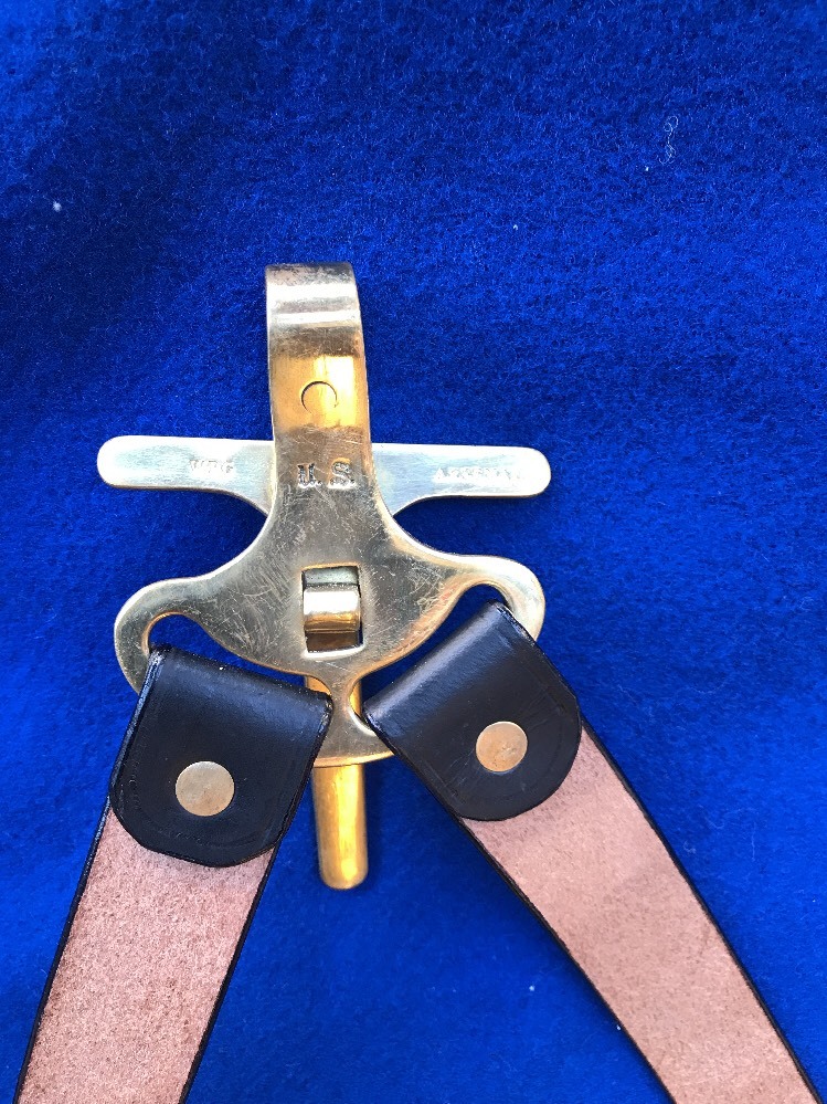 J.E.B. Stuart 1859 Patent Saber Hanger for Cavalry with Leather Straps