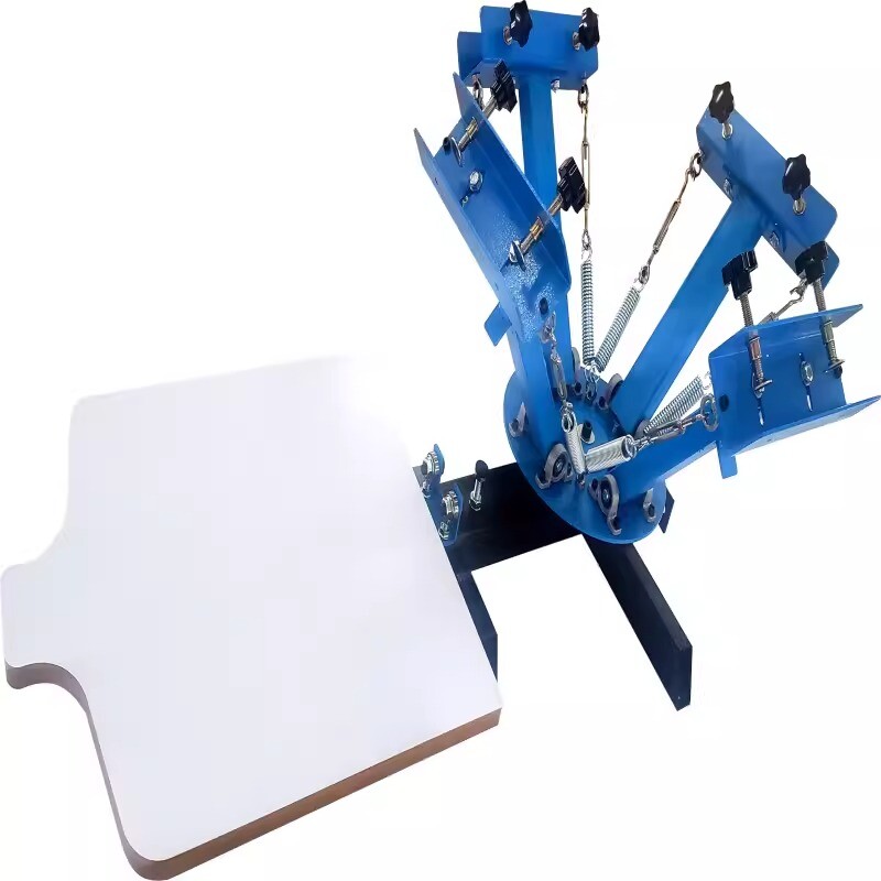 Screen Printing Machine Flatbed 4 Color 1 Position Screen Printing Machine-