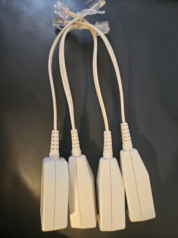 2Wire DSL Filter Kit 4 Pack Inline DSL Phone Filters, Used