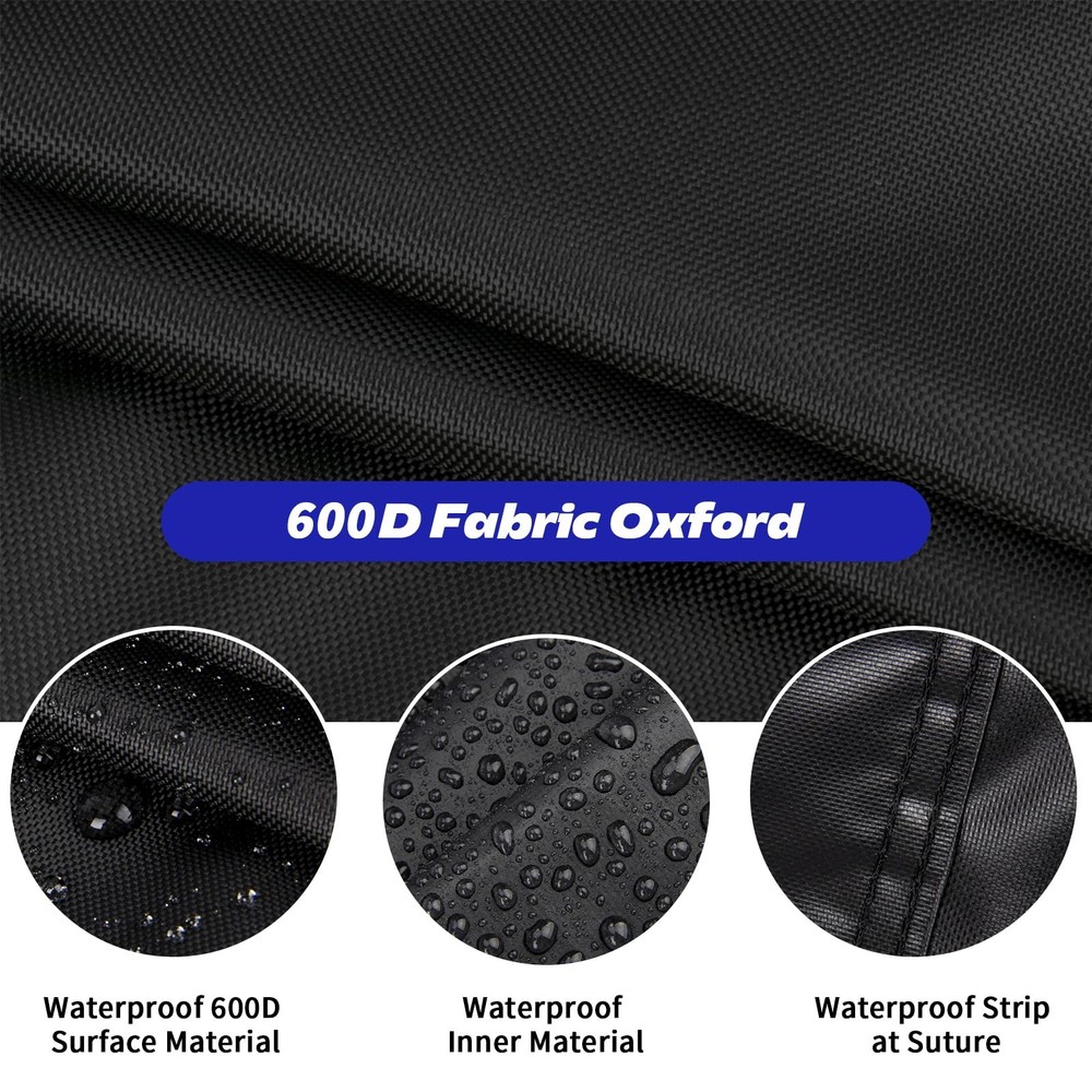 Fire Pit Cover Rectangular,600D Heavy Duty 43 inch Propane Gas Firepit Cover