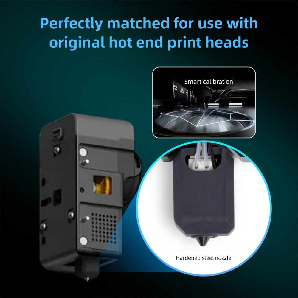2-High Flowrate 3D Printer Hotend Kit Ceramic Block 0.2mm For Snapmaker U1