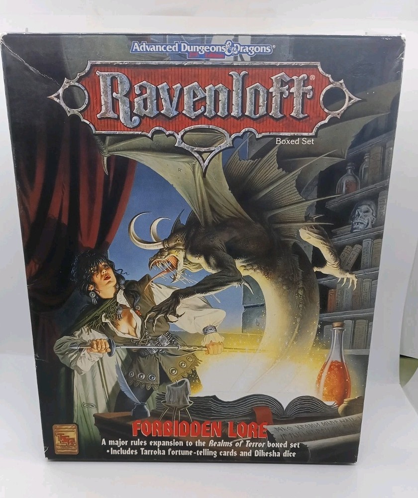 RAVENLOFT Forbidden Lore  - AD&D 2nd Ed Boxed Set - TSR 1992 - Complete Unused