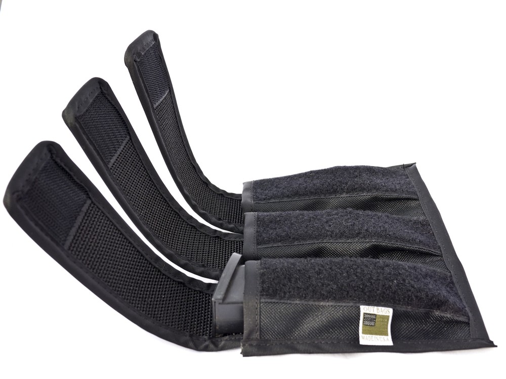 Three Pack Magazine Pouch for 9mm, 45 ACP, 40 S&W Single / Double Stack