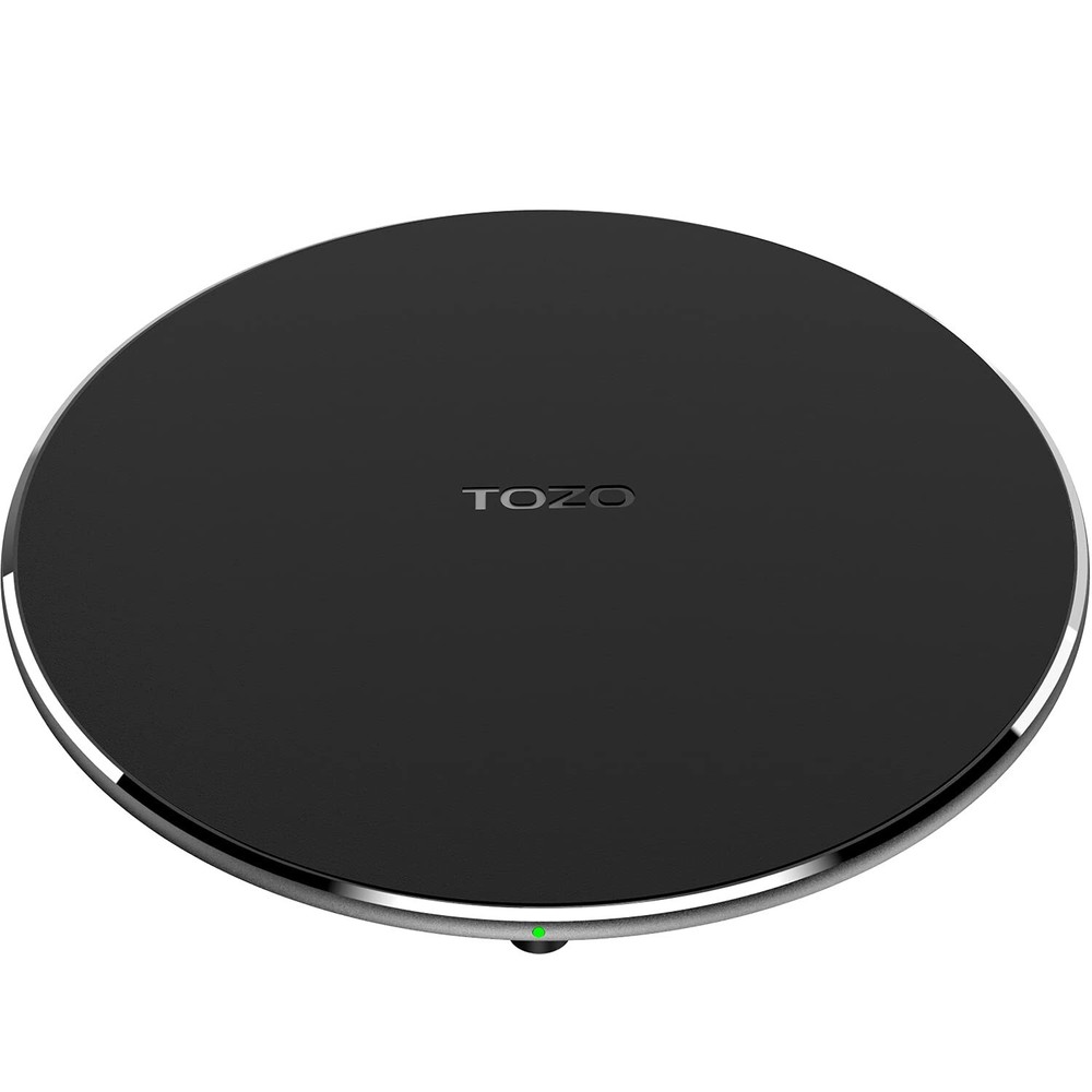 TOZO W3 Wireless Charger Fast Charging Pad Sleep-Friendly Matte Black