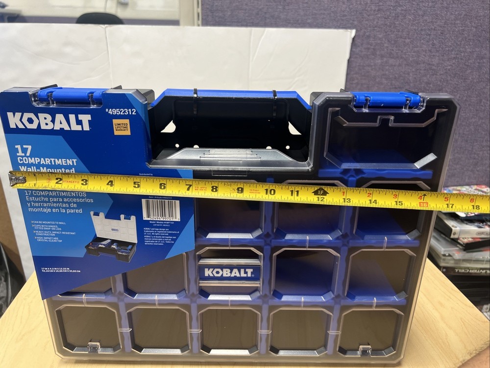 Kobalt 17 Compartment Tool Organizer Wall Mounted