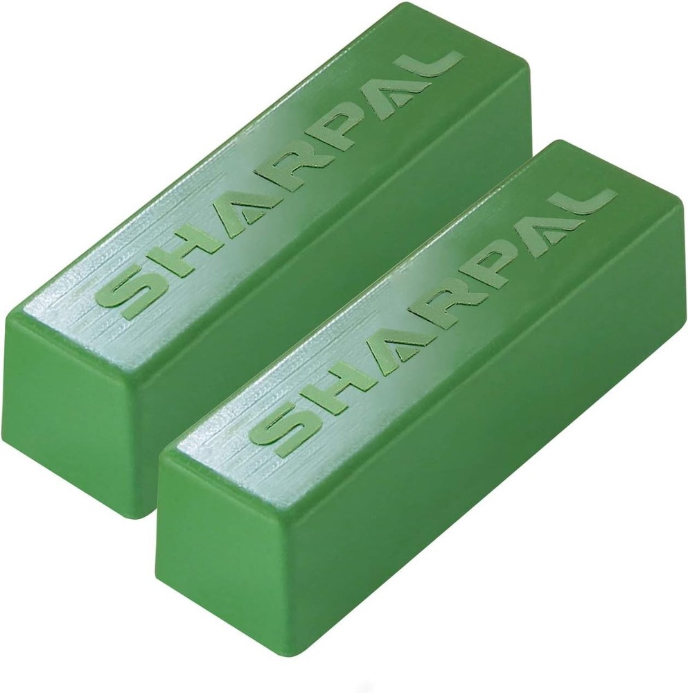 Ultrafine Grit Green Buffing Compound 2-Pack for Easy Tool Sharpening (4 Oz)