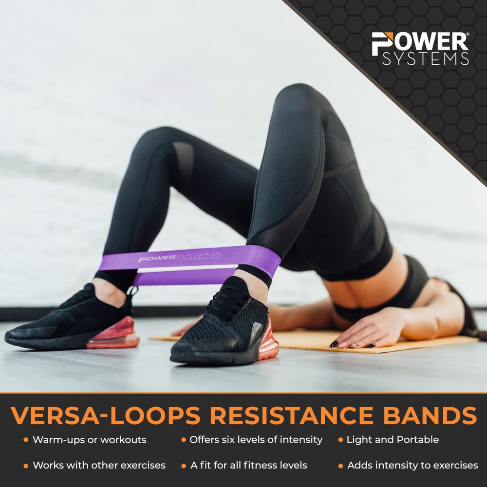 Versa Loop – Commercial Grade ColorCoded Exercise Resistance Band for Working...