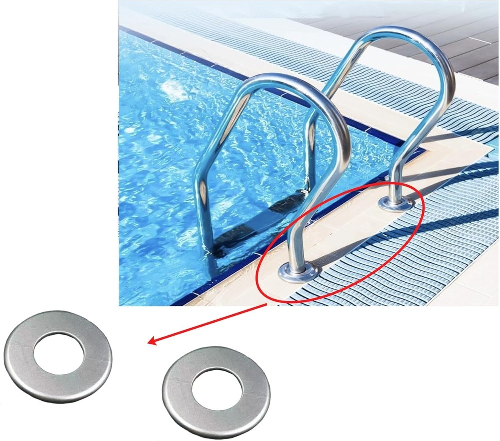 Pool & SPA Ladder, Hand Rail Escutcheon Plate Cover Replace，Pool handrail Base