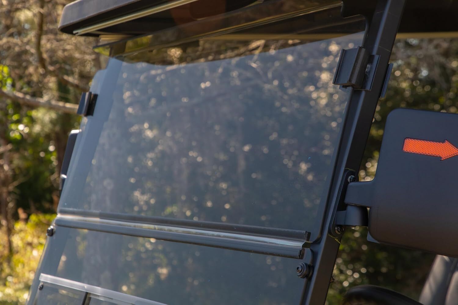 RedDot 1/4" Vented Golf Cart Windshield for Denago EV Rover XL - Tinted