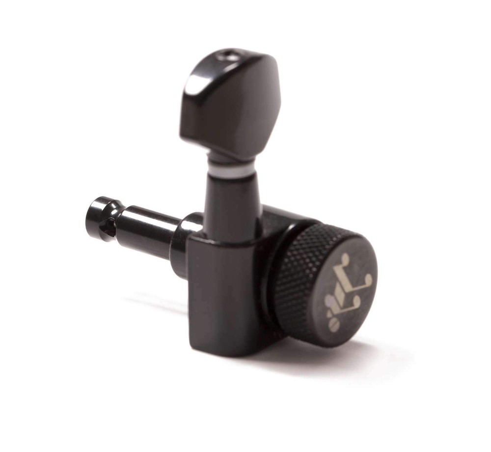 Genuine Tone Ninja 19:1 Locking Tuners, 8 String Inline set, Black