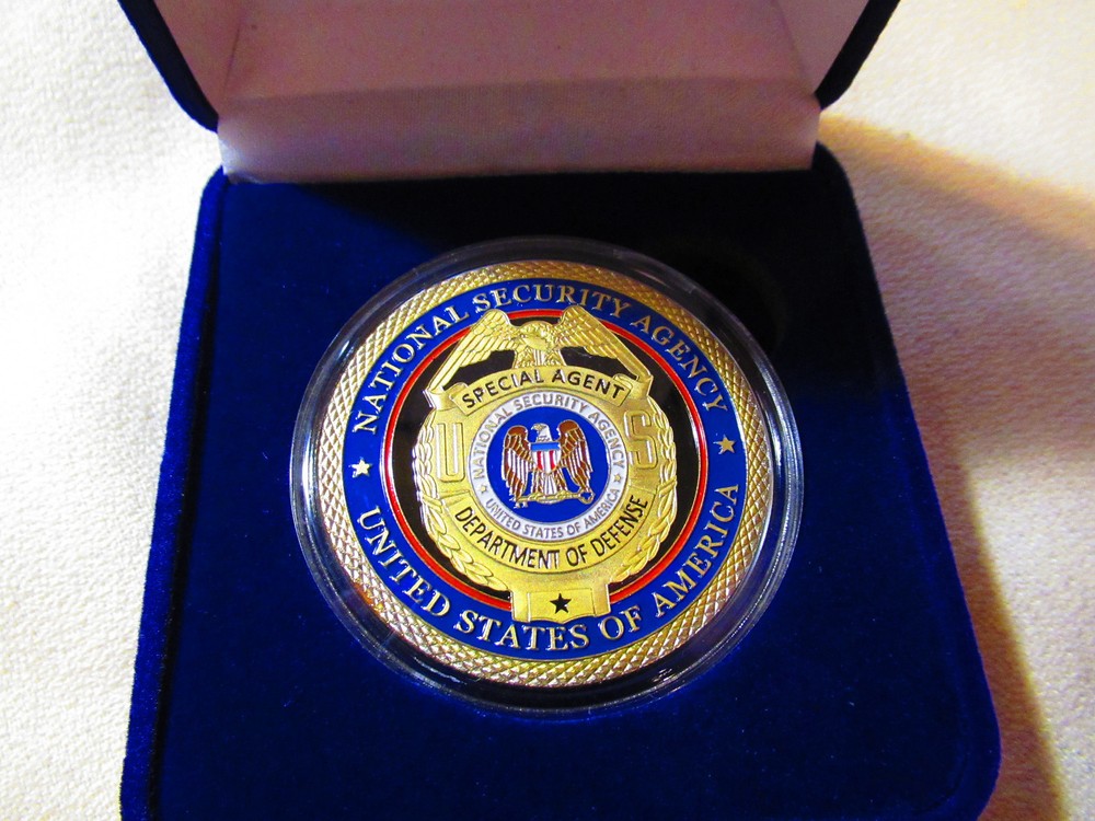 National Security Agency Challenge Coin w/Presentation Box