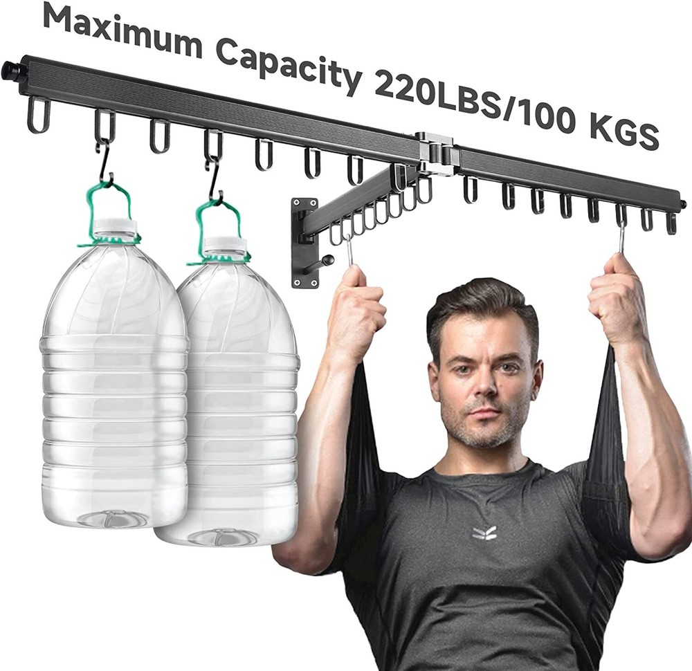 NesTidy Retractable Drying Rack, 3 x 25 L
