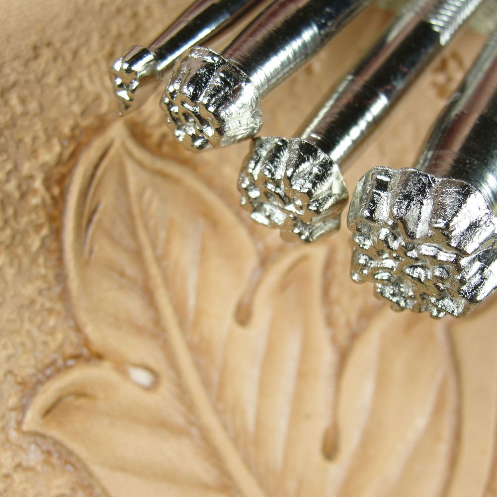 Leather Stamping Tools - 4-Piece Background Stamp Set