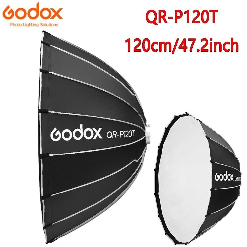 Godox QR-P120T 120cm Parabolic Softbox Quick Release Light Diffuser Softboxes