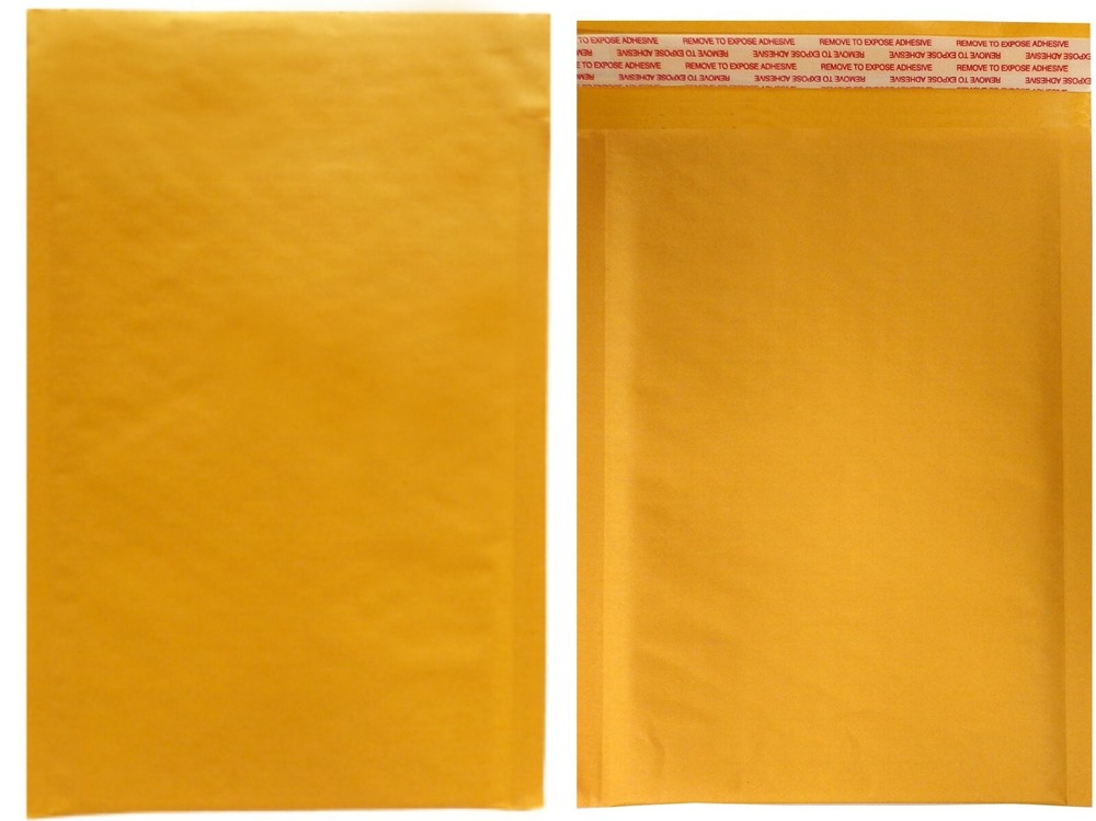 Fantasybuy 100 pcs #000 Kraft Bubble Envelopes Mailers (Inner 4x7)