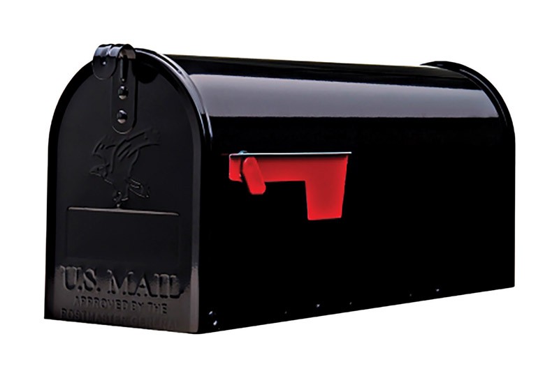 Gibraltar E1100B00 Mailboxes Elite Medium Capacity Galvanized Steel Black