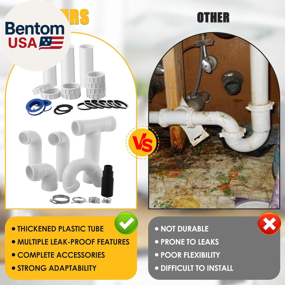 27 Pcs Garbage Disposal Installation Kit Complete Kitchen Sink Drain Pipe Kit fo
