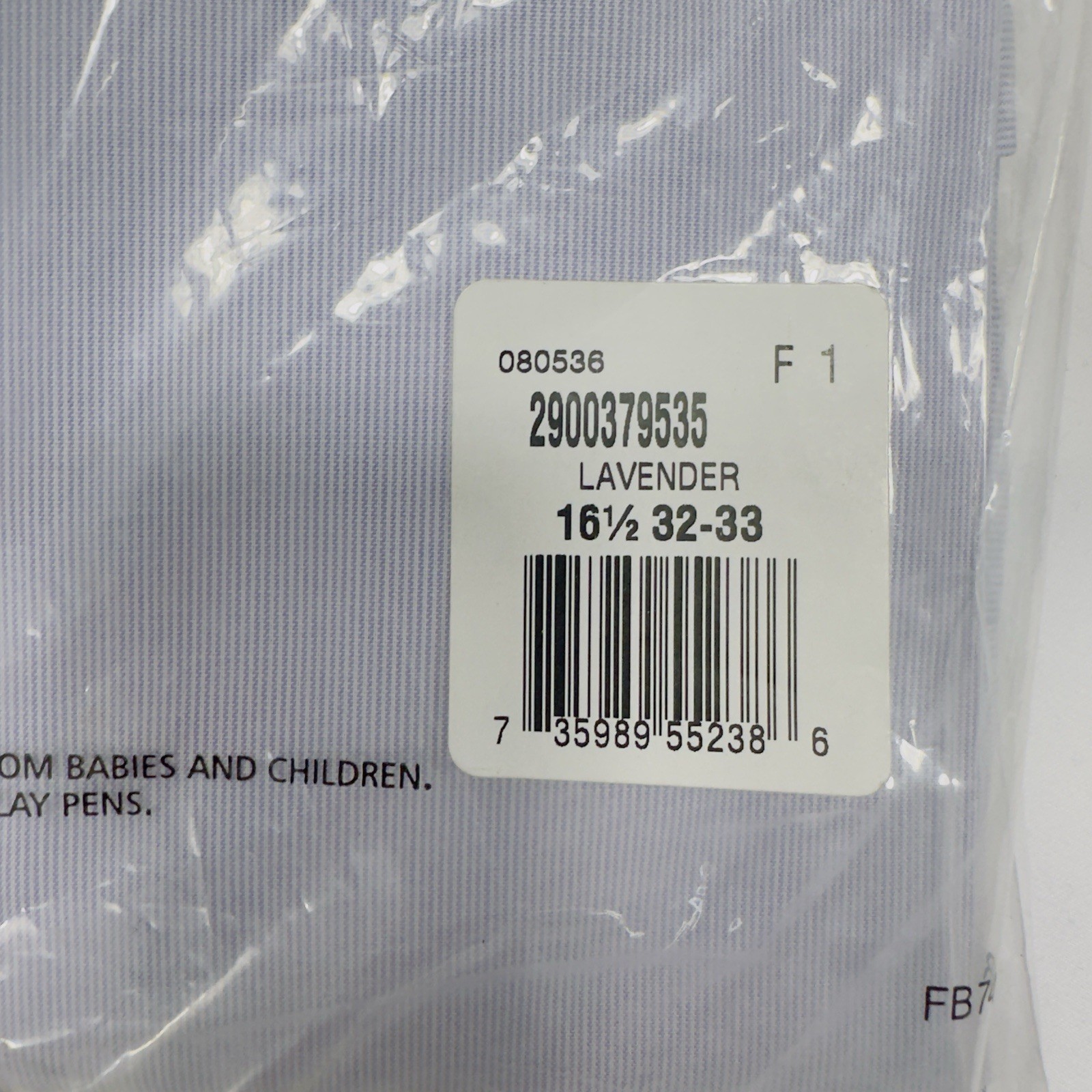 DKNY Men's Button Dress Shirt size Large 16.5 - 32/33 Slim Fit Active Stretch