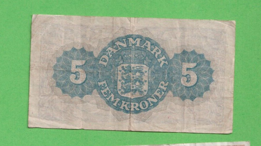 Denmark - 1944 - 5 Kroner Banknote - from circulation