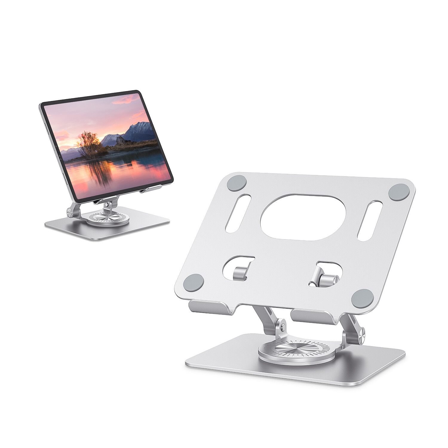 Adjustable Metal Swivel Tablet Stand Holder For Phone Tablet Desktop Car Mounts
