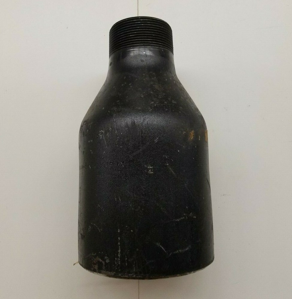 6" x 3" Black Swage Nipple Plain x Thread Schedule 40