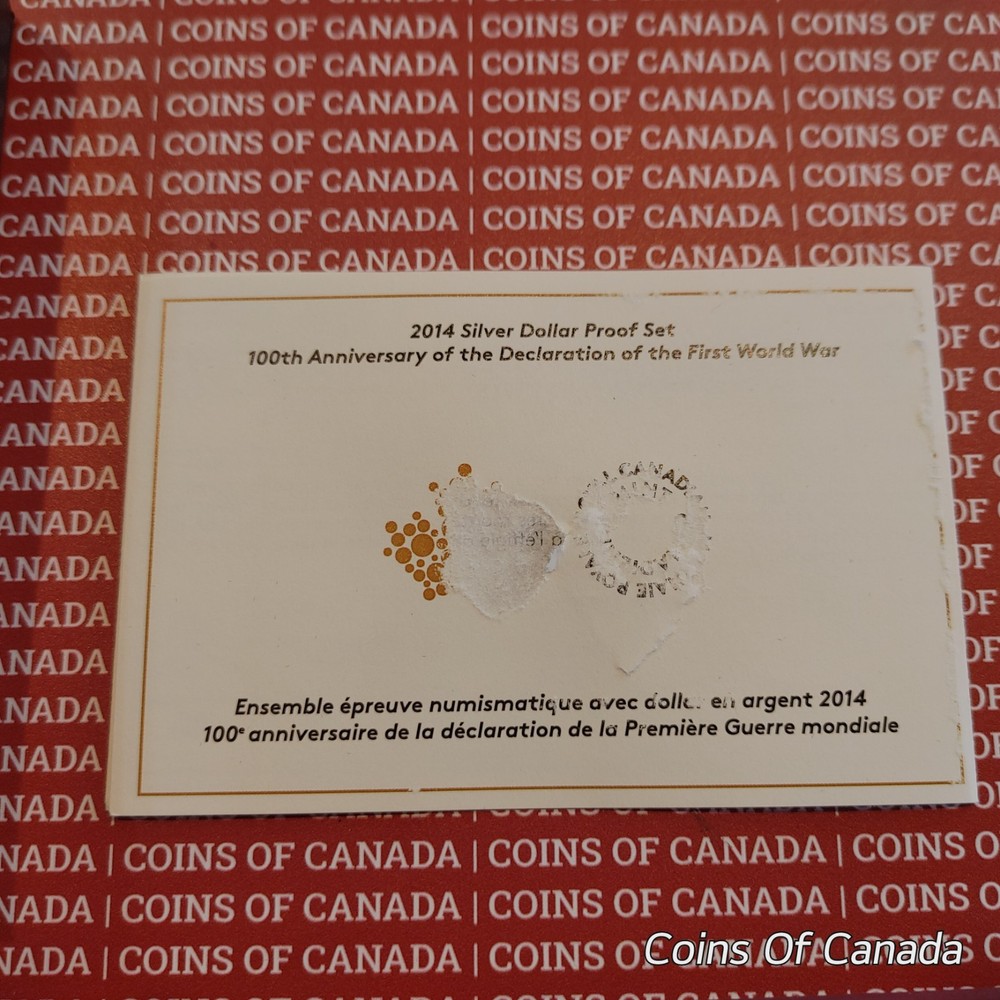 2014 Canada Special Edition Silver Dollar Proof Set -Damaged Case #coinsofcanada