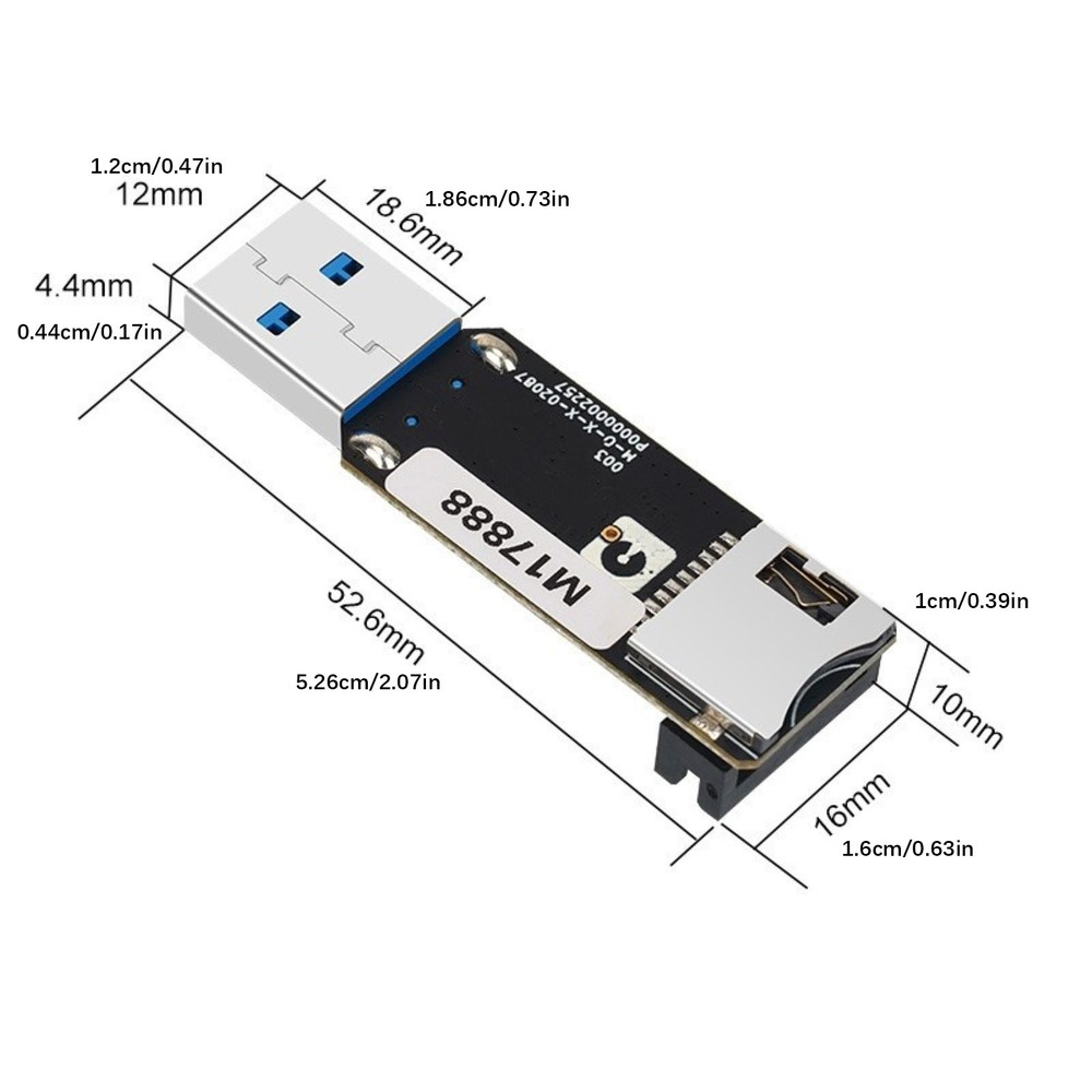 32G EMMC Expansion Module with USB3 Reader for Qidi MAX3/Plus3 Printers