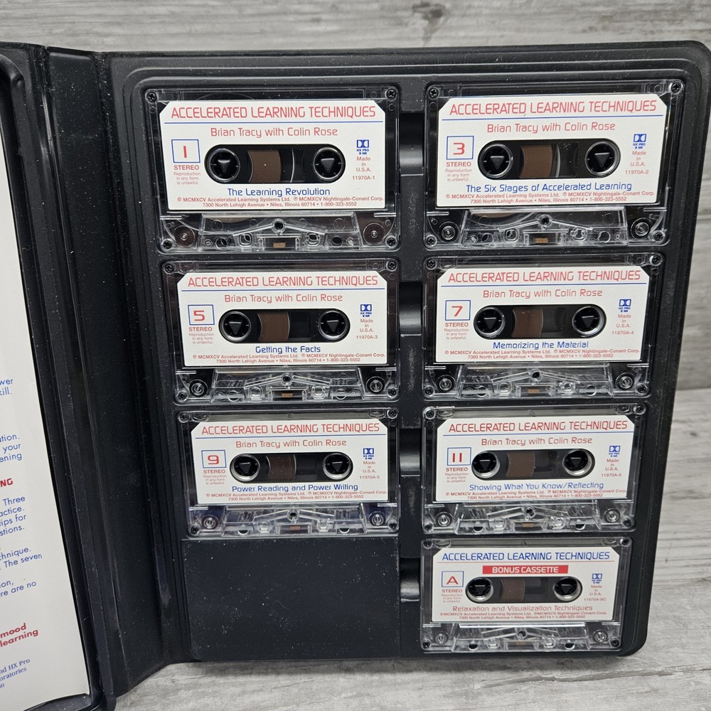 Brian Tracy Colin Ross Accelerated Learning Techniques 7 Cassettes Intelligence
