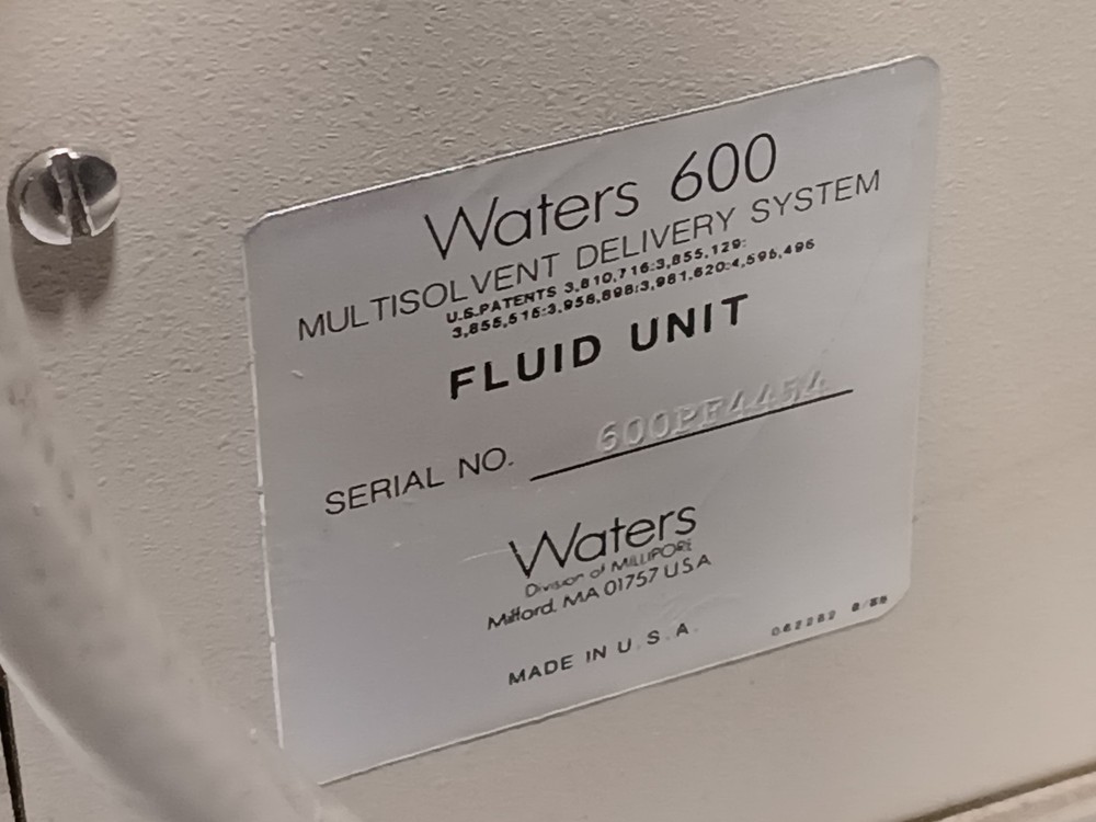Millipore - Waters 600 Multisolvent Delivery System - Fluid Unit