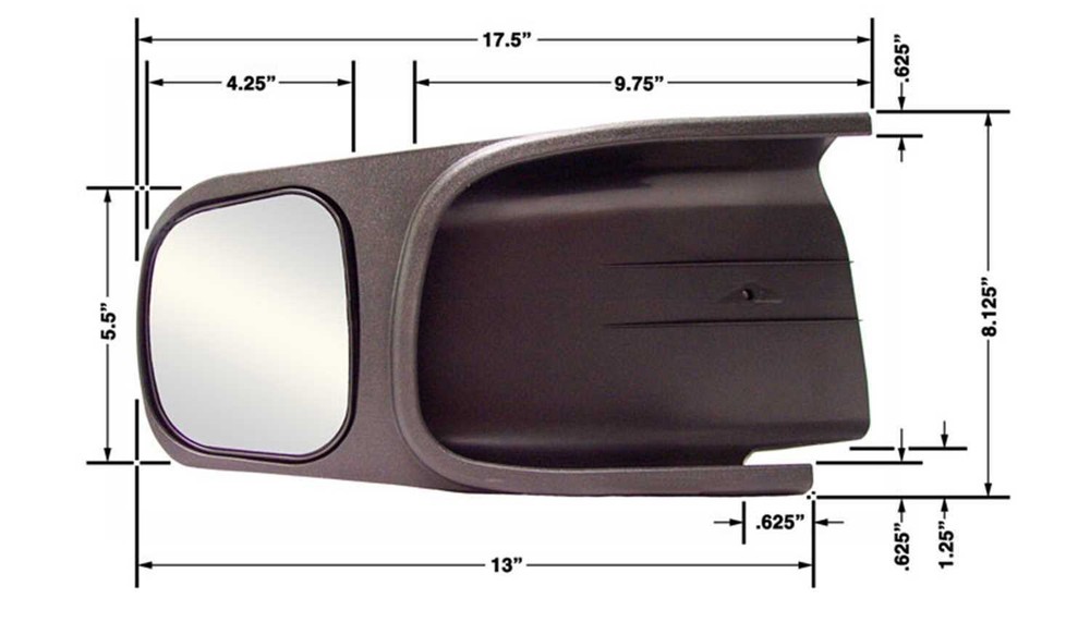 CIPA 10700 Custom Towing Mirror Set