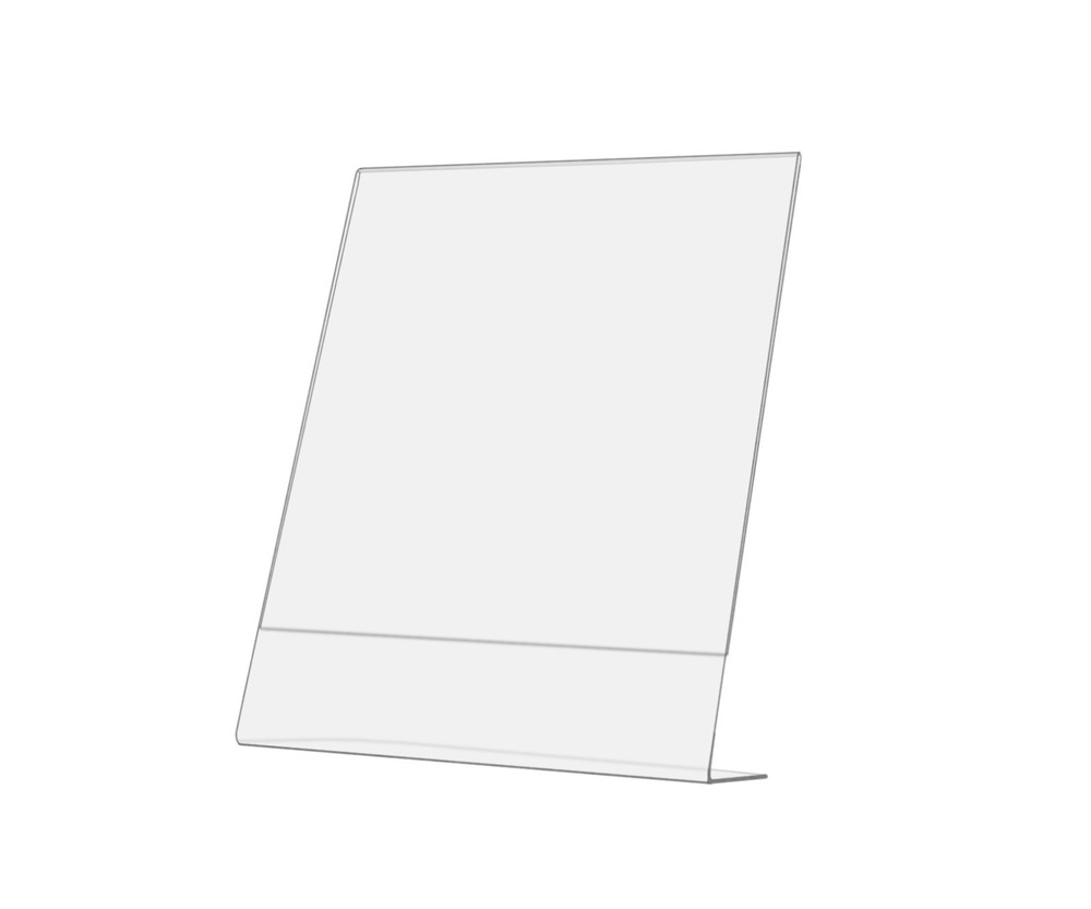 8"W x 10"H Sign Holder Menu Display Frame Slant Back Side Load