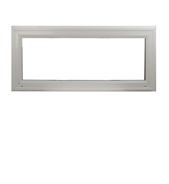 Double Pane Transom Window 36" x 16" Vinyl Windows Argon Gas DP50 Non-Opening Lo