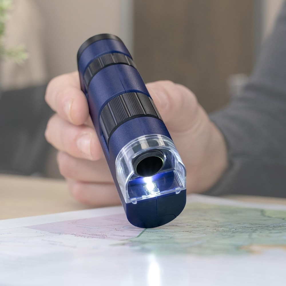 Lightweight 20-60x Pocket Microscope with Built-In LED - Engage Young Scientists