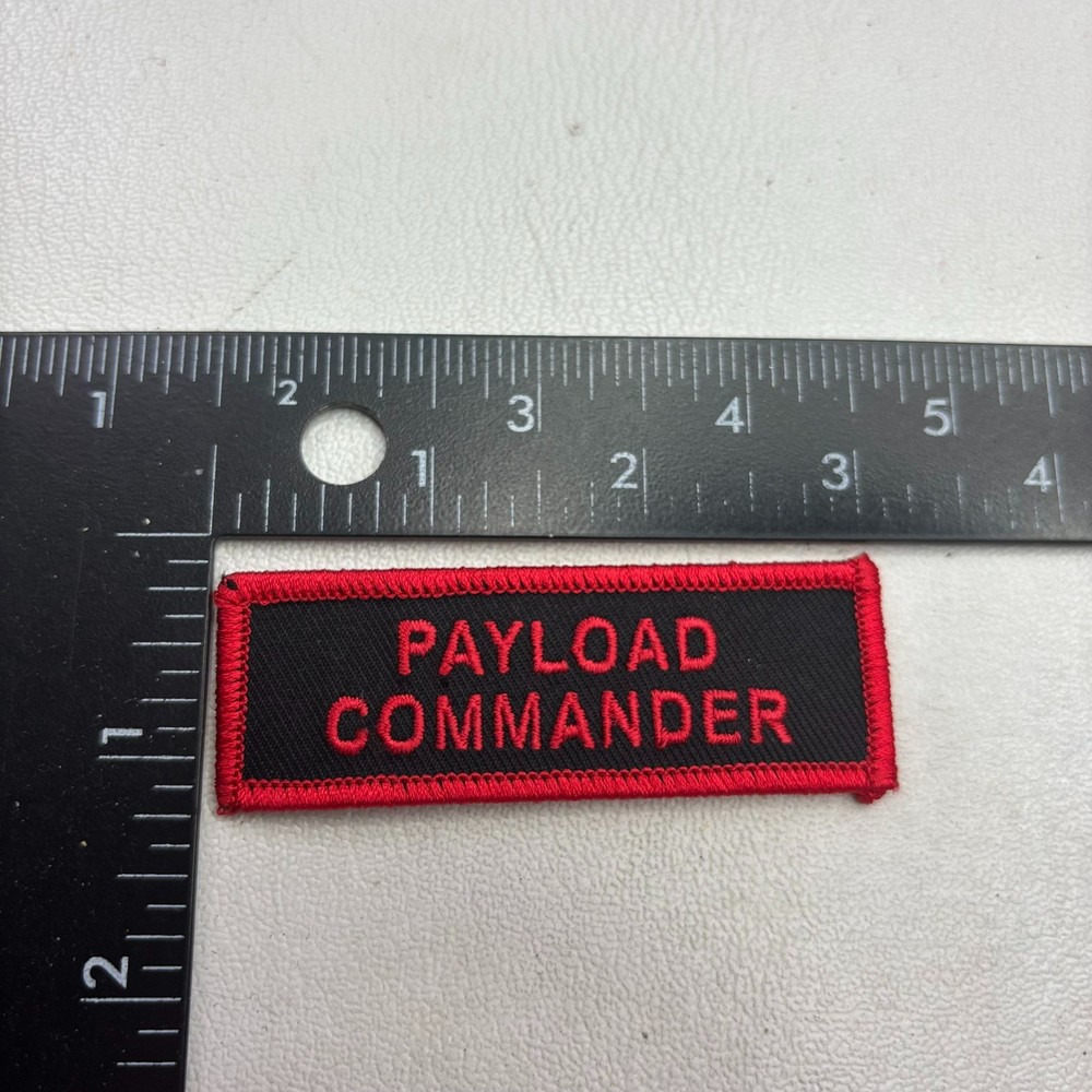 PAYLOAD COMMANDER NASA Astronaut Theme Patch 58J7