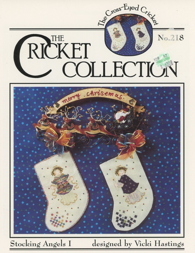 Cricket Collection 218 Stocking Angles I Counted Cross Stitch Pattern