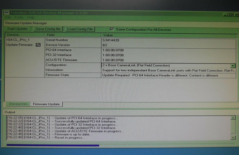 Dalsa X64-CL OR-64E0-IPRO0 B2 frame grabber
