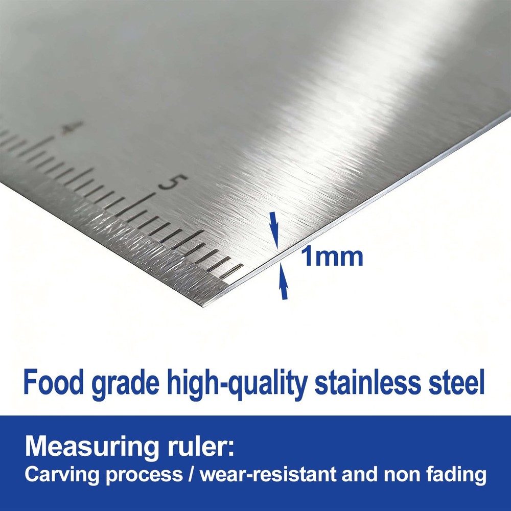 Vriysei Professional Dough Cutter & Bench Scraper - Ultimate Scrape
