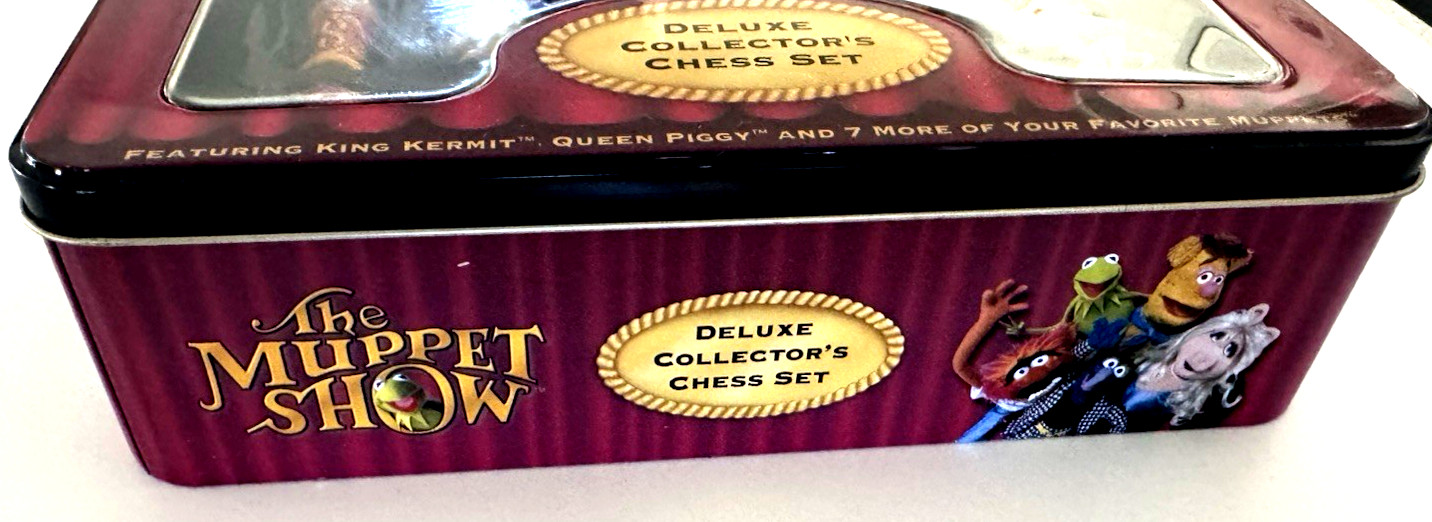 The Muppet Show Deluxe Collector's Chess Set Complete Metal Tin