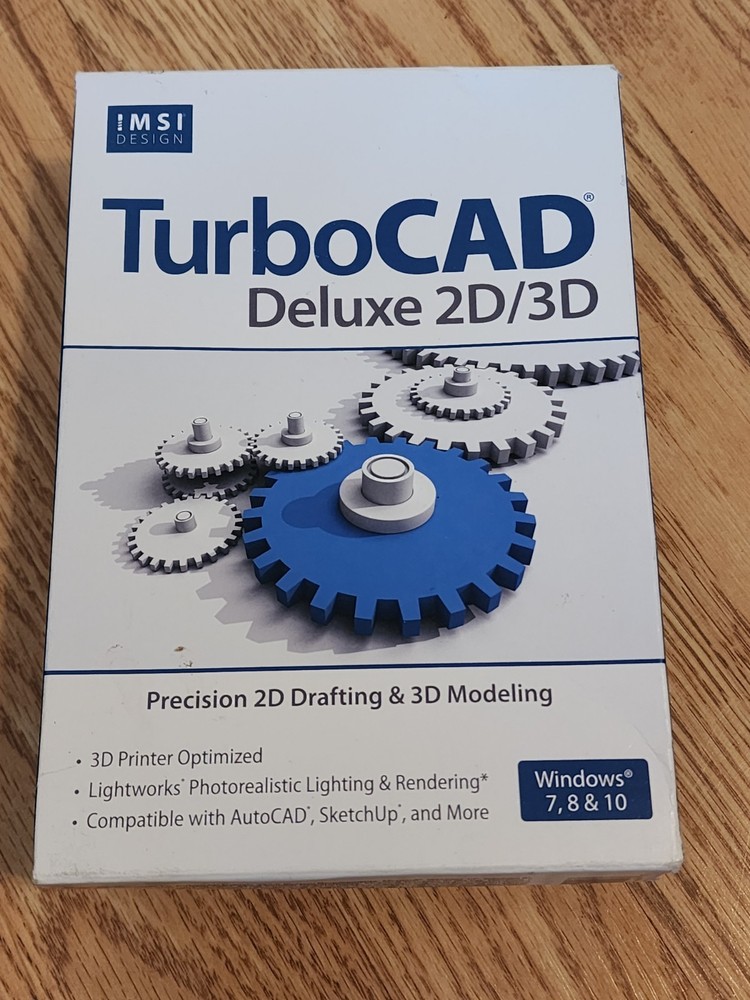 2018 TurboCAD Deluxe 2D/3D – New in Box