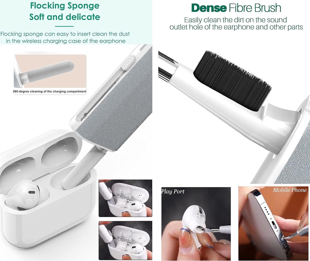 Multifunctional Electronics Cleaner Kit Portable 5-in-1 Computer Headset Cleanin