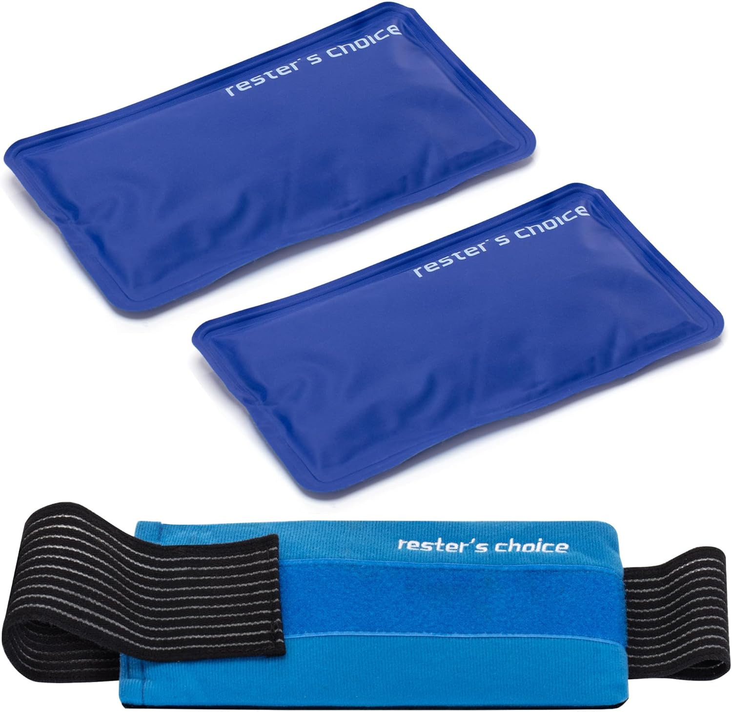 2 Soft Gel Ice Packs for Injuries Reusable with Extra Comfy Adjustable Cold Pack